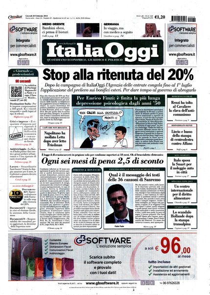 Italia oggi : quotidiano di economia finanza e politica
